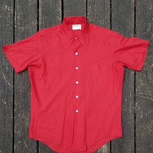 Vintage Lounge Wear Shirt, Men's Medium, Made in USA