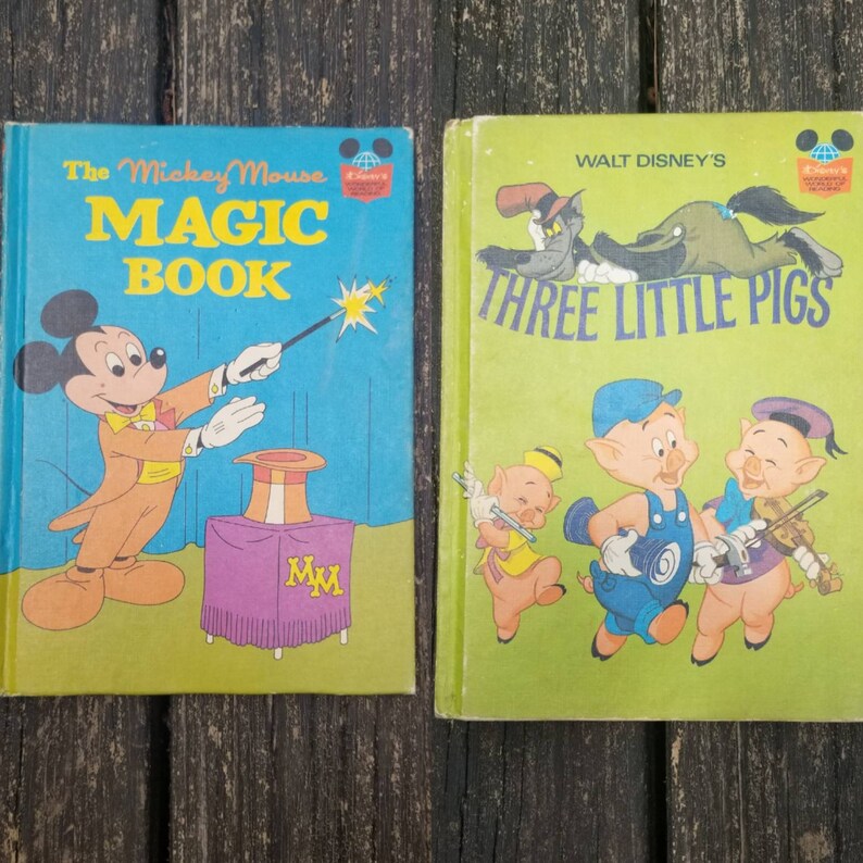 1970's Vintage Disney Children's Books Disney book Etsy
