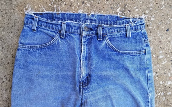 1980's Levi's 517 Orange Tab, made in USA, Distre… - image 1