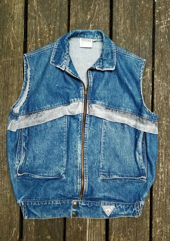 guess jeans vest