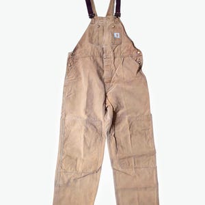 90s Carhartt Blue Denim Bib Overalls 34 X 34 - Etsy
