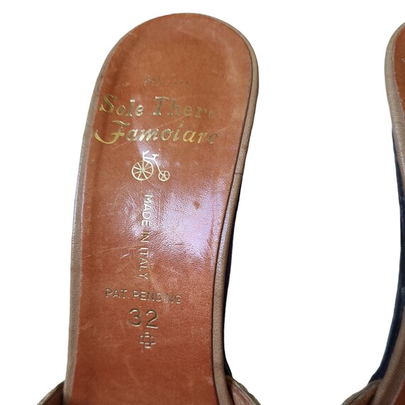 RARE Vintage Italian Famolare Heels Sole There Fa… - image 4