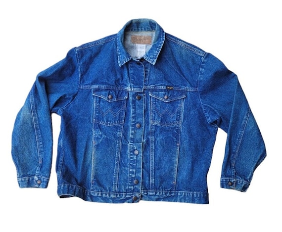 Vintage Wrangler Denim Jacket, Wrangler Denim Jea… - image 1