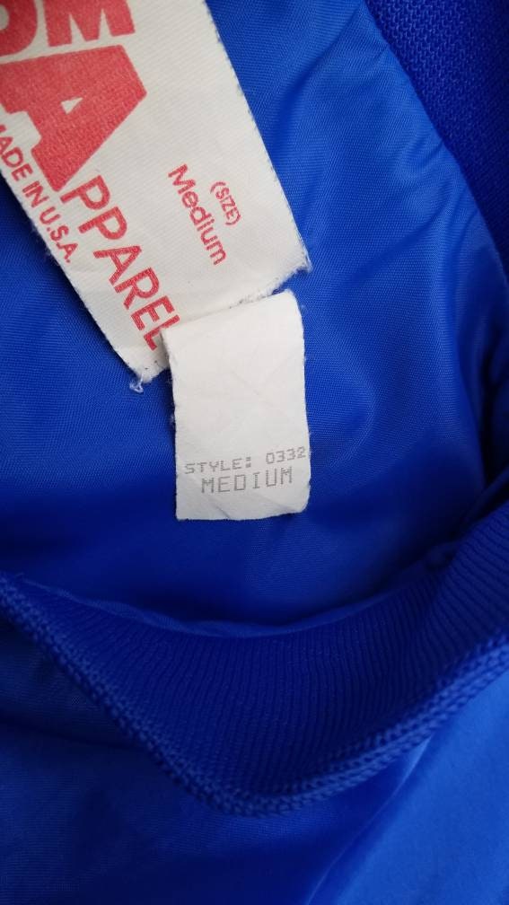 Vintage Nylon Snap Jacket Size Medium Made in USA - Etsy