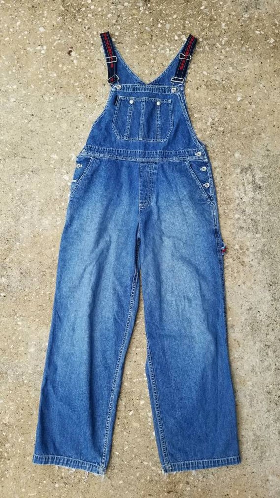 1990's DKNY Overalls, Vintage DKNY Jean Overalls,