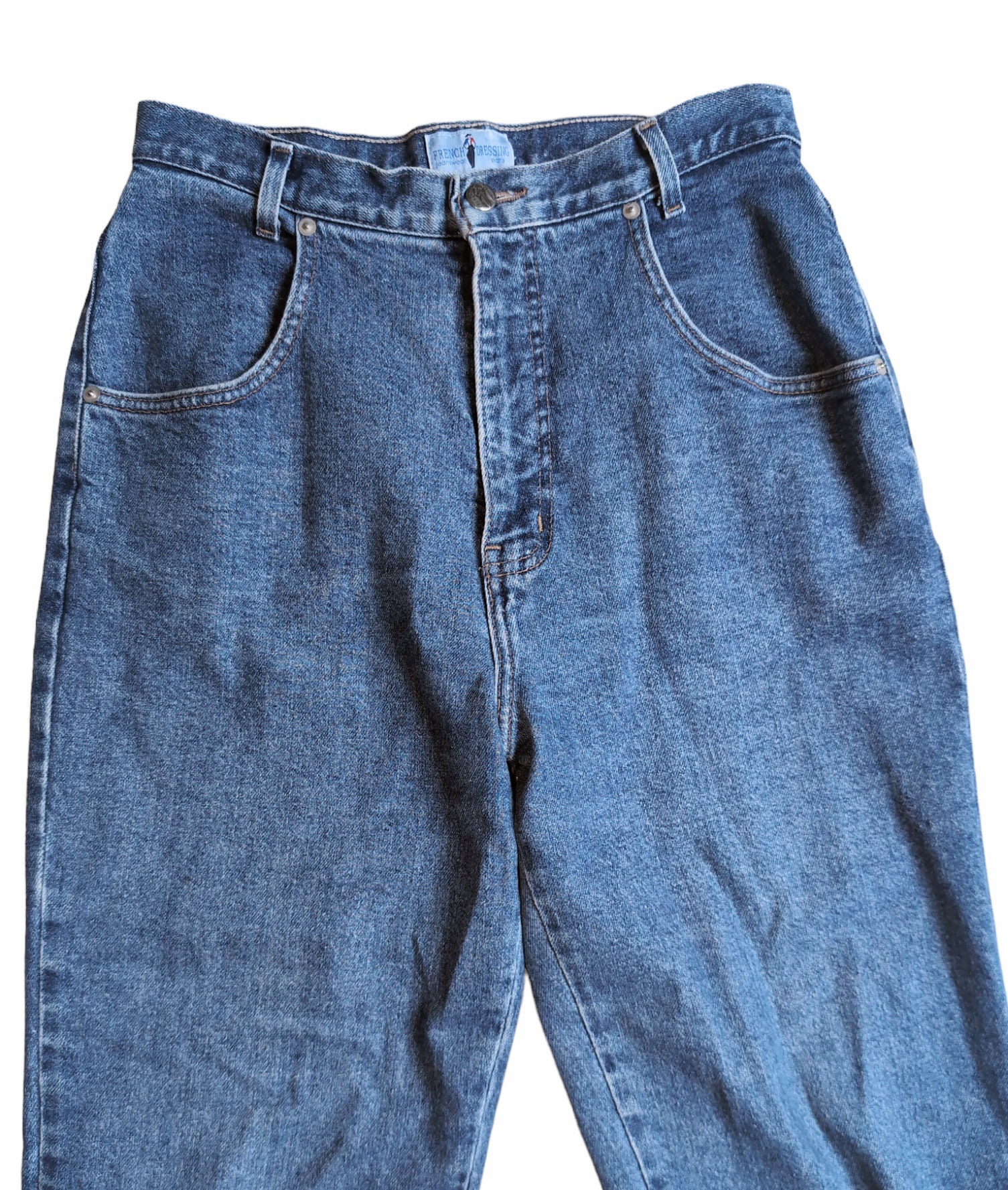 french dressing blue jeans French Dressing Jeans (FDJ) Olivia Wide Leg Striped Denim – Trendy Twist  Boutique main image 1