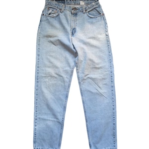 Vintage 90's Levi's 560 Distressed Faded High waist Straight Leg Loose Fit Juniors Size 13 Women's size 6/8