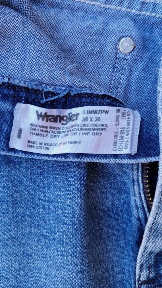 Vintage Wrangler Jeans, Wrangler Denim, Distresse… - image 5