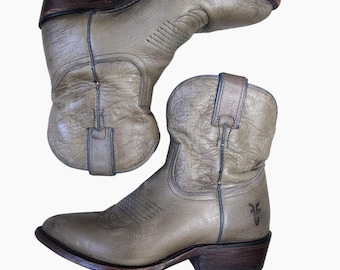Vintage 90's Cristobal Romero Cowboy Western Brown Leather Boots
