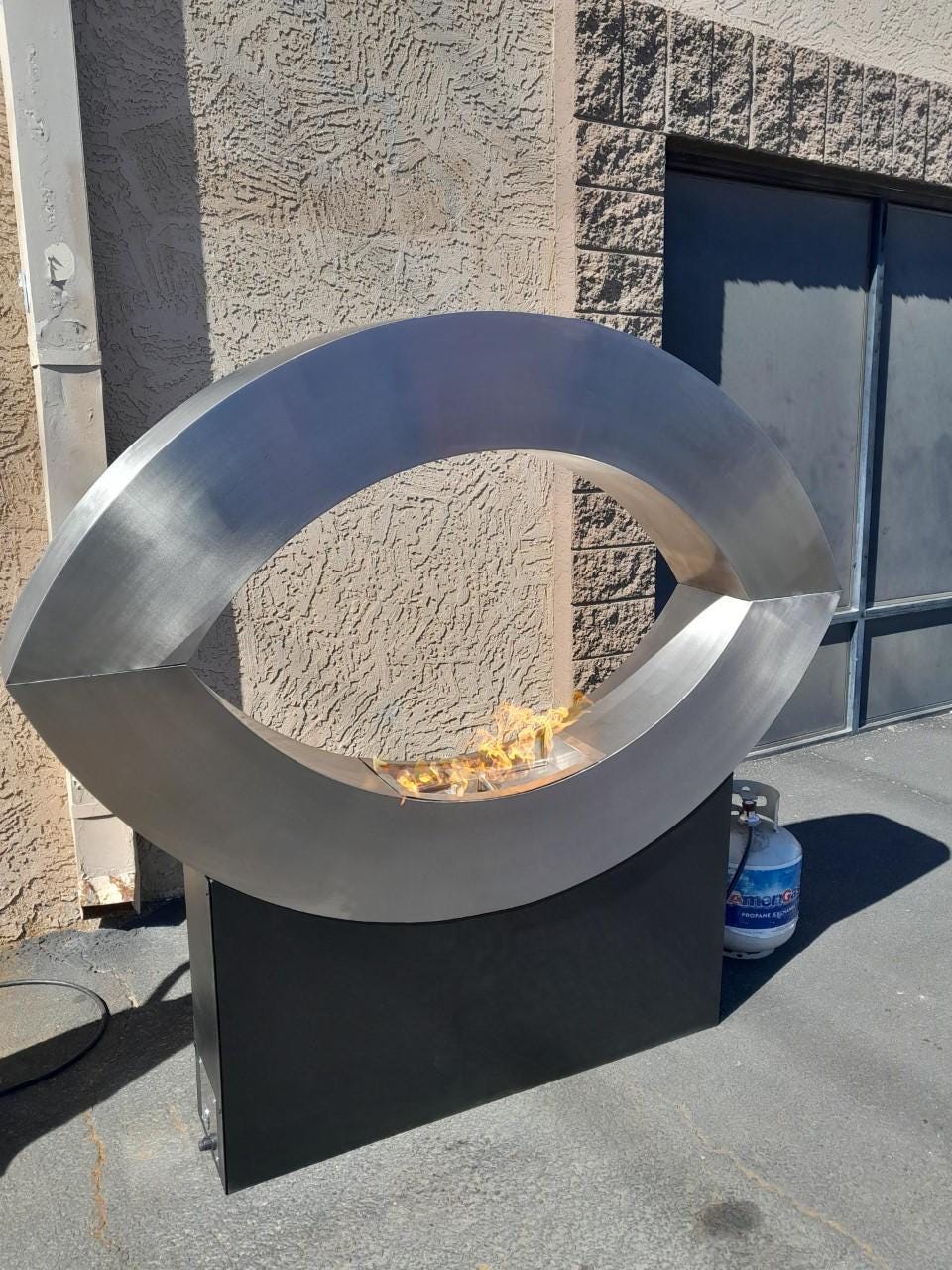 Stainless Fire Feature - Made to Order - Etsy