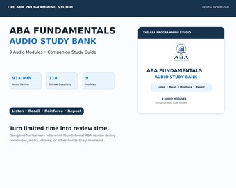 ABA Fundamentals Audio Study Bank