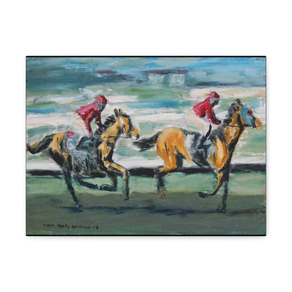 Del Mar Horse Racing - print on canvas