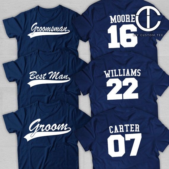 7 chemises de garçons d’honneur - Bachelor Party avec numéro lot - Baseball sport thème - garçon d’honneur - lot numéro de 7 T-Shirts Tee personnalisé personnalisables bca6b5 7 chemises de garçons d’honneur - Bachelor Party avec numéro lot - Baseball sport thème - garçon d’honneur - lot numéro de 7 T-Shirts Tee personnalisé personnalisables bca6b5