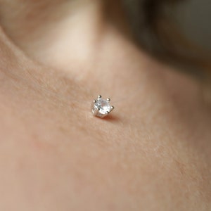 Silver chain, sterling silver chain, zirconia chain, chain pendant, gemstone chain chain, modern chain, subtle necklace