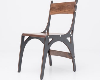 Reverie by Alpine Wood Co. Metal and Wood Dining Chair