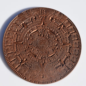 Large Resin Mayan Calendar Decoration Endless Colors Available