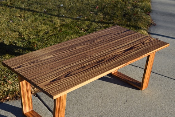 Zebra wood table deals