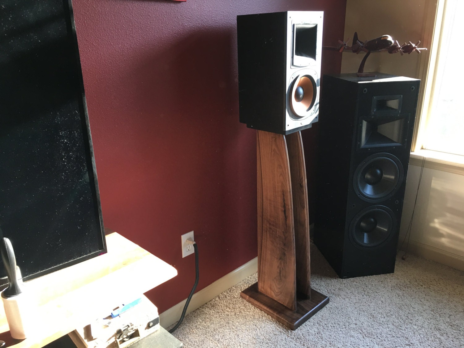 Hardwood Speaker Stands Etsy