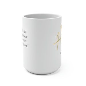 Honig aus dem Felsen Becher, christliche Kaffeetasse, Bibelvers Becher, inspirierendes Glaubensgeschenk, Mama Geschenk, Oma Geschenk, religiöse Latte Tasse Bild 4