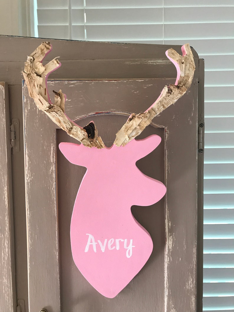 Woodland Deer Nursery Decor Rustic Deer Baby Shower Etsy