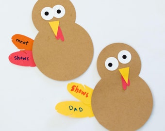 Thankful Turkey Craft Kit | Homeschool craft, Thanksgiving craft, Gratitude turkey craft, all ages