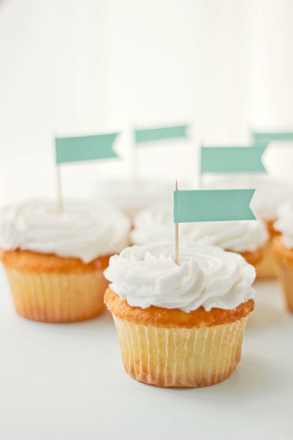 12-cupcake-topper-flags-food-labels-wedding-flag-labels-etsy