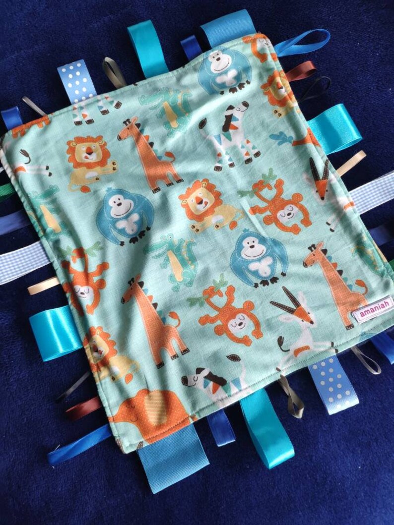 Taggie Lovie Baby's Ribbon Taggie Boy Girl Baby Etsy