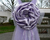 BREATHTAKING Lilac Lavender Pew Bows, Chair Bows, Elegant Wedding Church Aisle Decorations