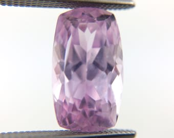 Kunzite pink violet rectangle cushion cut 4.36 carat loose gemstone - Buy loose or make your own custom order