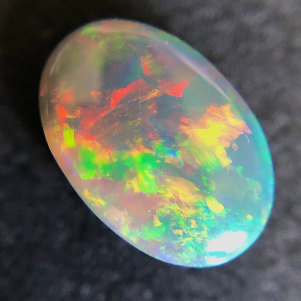 Australian black opal 1.06 carat loose gemstone Buy loose or | Etsy