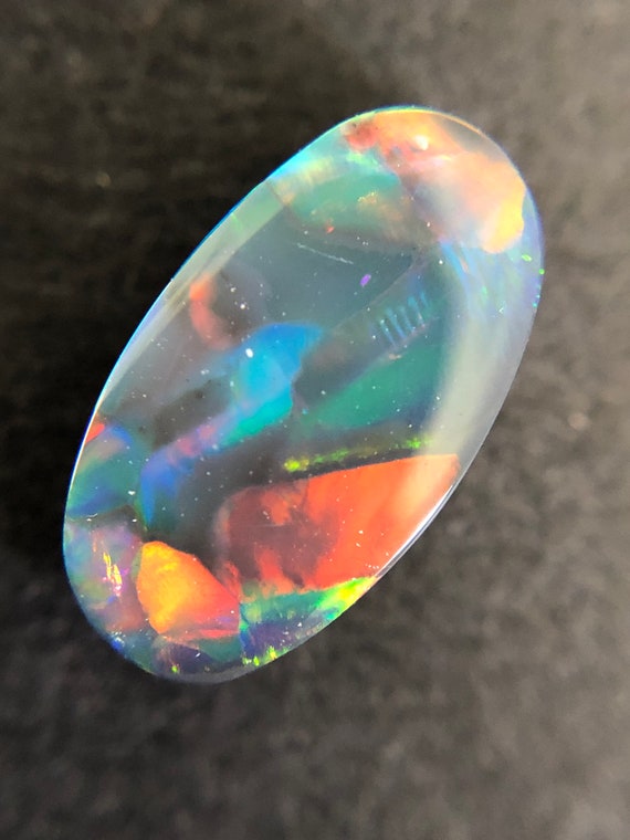 Australian Black Opal 1.03 Carat Loose Gemstone Buy Loose or Make a Custom Order Etsy Australia