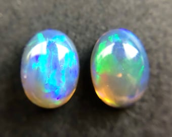 Australian jelly opal matched pair 1.44 carat total loose gemstone - Buy loose or customise