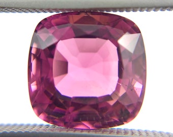 Pink Tourmaline Rubellite square cushion cut 3.65 carats loose gemstone - Buy loose or Make a custom order