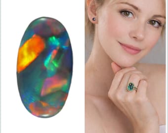 Australian black opal 1.03 carat loose gemstone - Buy loose or make a custom order