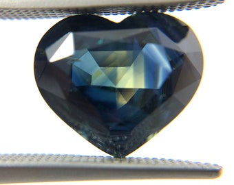 Pharaoh’s eye Australian Parti Sapphire heart cut 4.28 carats - Buy loose or customise