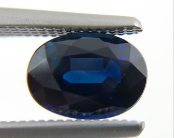 Australian Blue Sapphire oval cut 1.23 carats - Buy loose or Make your own custom jewelry design