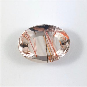 Rutilated Quartz oval cut cabochon 27.01 carats Buy loose or make your own jewelry order image 3