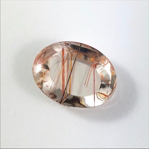 Rutilated Quartz oval cut cabochon 27.01 carats Buy loose or make your own jewelry order image 8