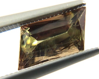 Hard to find Rare Andalusite free fancy parallelogram cut 1.40 carats loose gemstone - Buy loose or customise