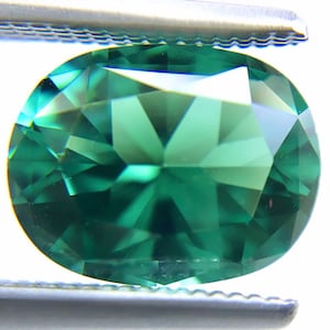 Teal blue green tourmaline cushion cut 1.77 carat loose gemstone - Buy loose or customise