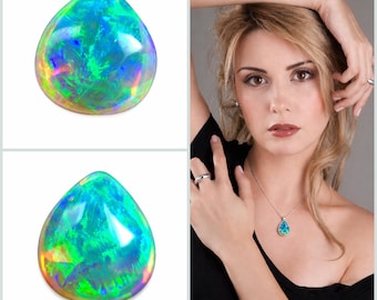 Australian jelly opal 3.36 carat loose gemstone - Double sided loose gemstone - Buy loose or make a custom order