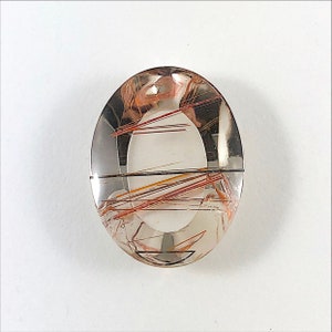 Rutilated Quartz oval cut cabochon 27.01 carats Buy loose or make your own jewelry order image 2