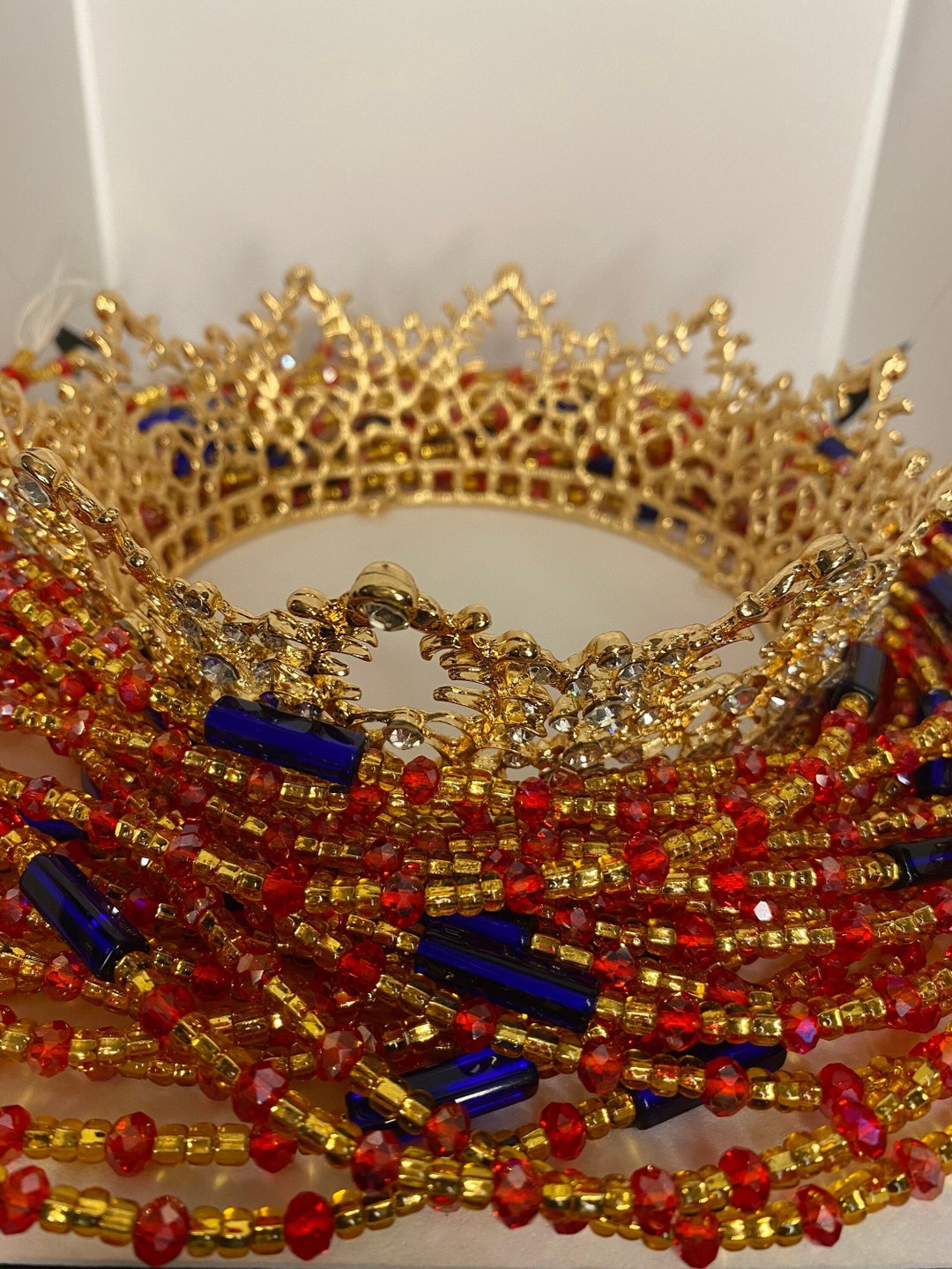 Queen Adah Waist Beads African Waist Beads Yoruba Etsy