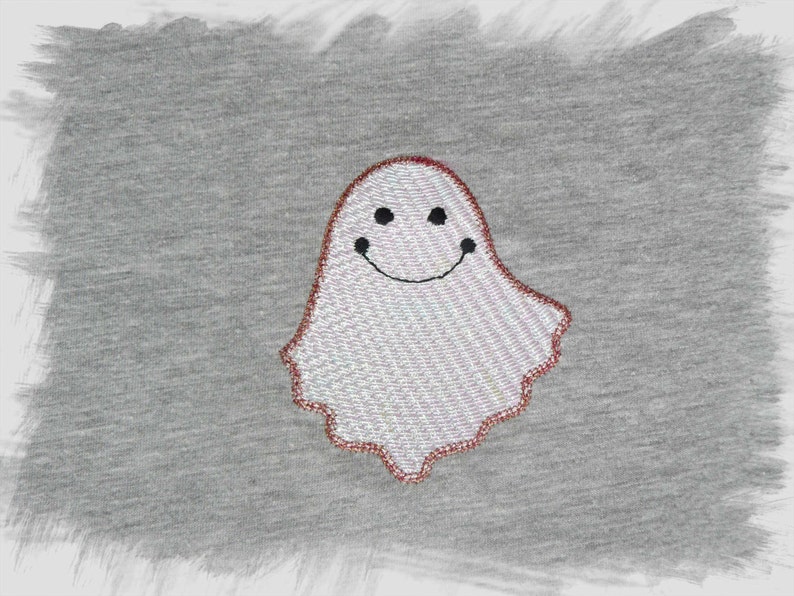 Halloween Ghost Mylar Machine Embroidery Design For 4x4 Hoops image 2