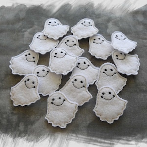 Halloween Ghost Feltie In The Hoop Machine Embroidery Design image 1