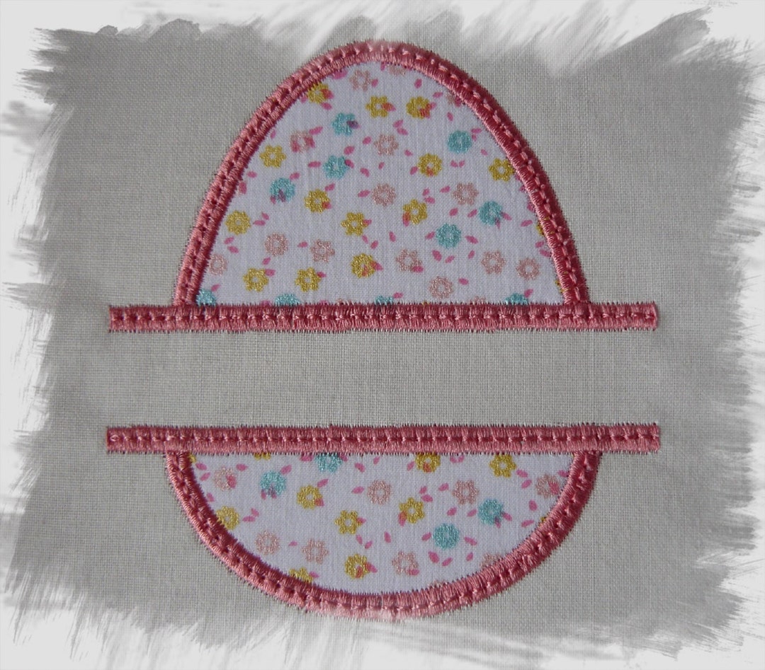 Easter Egg Split Applique Machine Embroidery Design for 4x4 and 5x7 ...