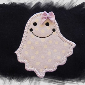 Halloween Ghost Applique Machine Embroidery Design