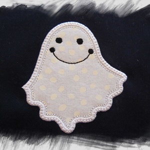 Halloween Ghost Applique Machine Embroidery Design image 2