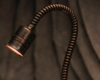 Coppper Goose Neck Desk Lamp
