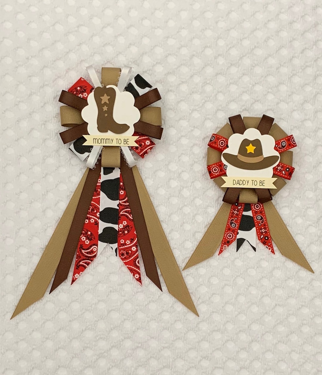 Mommy to Be Ribbon Corsage for Baby Shower PLUS Mini Corsage Add Ons ...